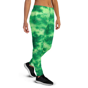 Emerald Tie Dye Women's Joggers