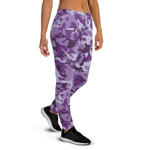 Purple Camouflage Women's Joggers