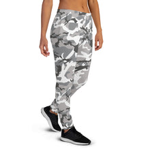 Load image into Gallery viewer, Grey Camouflage Women&#39;s Joggers