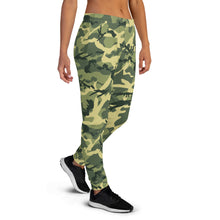 Load image into Gallery viewer, Green Camouflage Women&#39;s Joggers