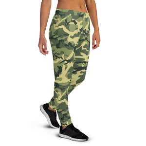 Green Camouflage Women's Joggers