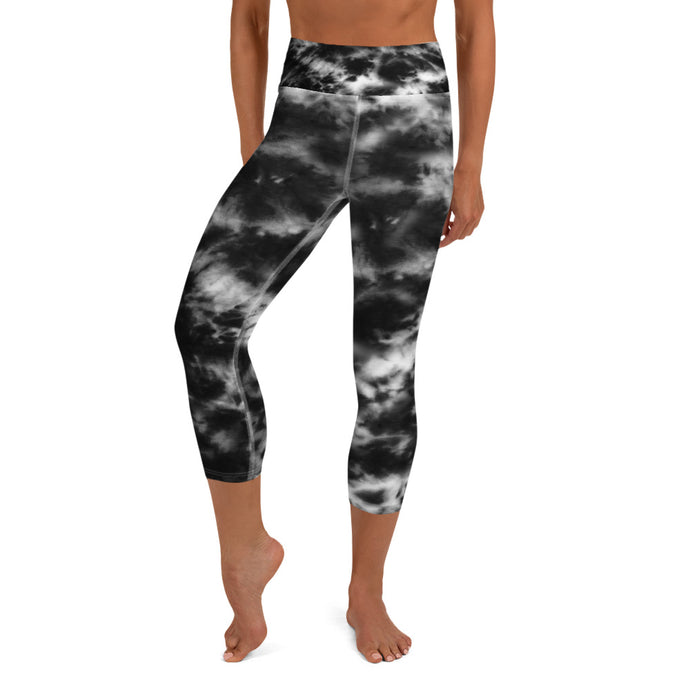 Onyx & Frost Tie Dye Yoga Capri Leggings