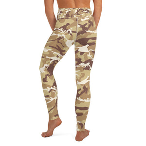 Brown Camouflage Yoga Leggings