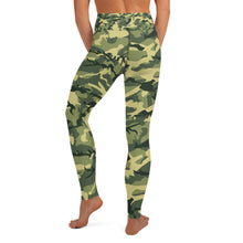 Load image into Gallery viewer, Green Camouflage Yoga Leggings