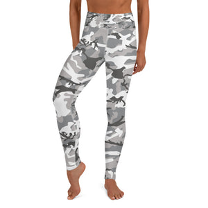 Grey Camouflage Yoga Leggings