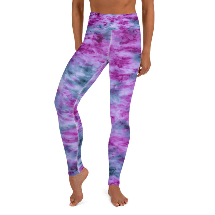 Indigo & Orchid Tie Dye Yoga Leggings