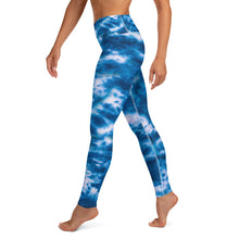 Load image into Gallery viewer, Royal Blue Tie Dye Yoga Leggings