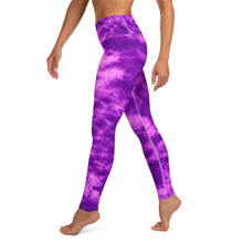 Load image into Gallery viewer, Purple Violet Tie Dye Yoga Leggings