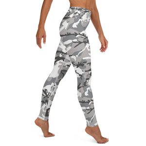 Grey Camouflage Yoga Leggings