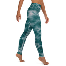 Load image into Gallery viewer, Deep Ocean Tie Dye Yoga Leggings