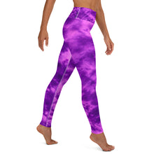 Load image into Gallery viewer, Purple Violet Tie Dye Yoga Leggings