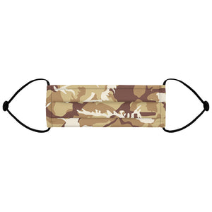 Brown Camouflage Face Mask