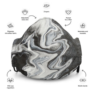 Grey Marble Face Mask