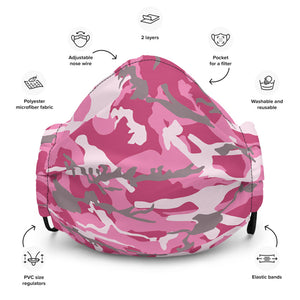 Pink Camouflage Face Mask