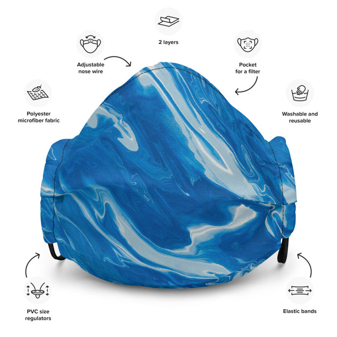 Blue Marble Face Mask