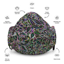 Load image into Gallery viewer, Neon Leaves Face Mask