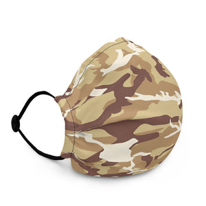 Brown Camouflage Face Mask