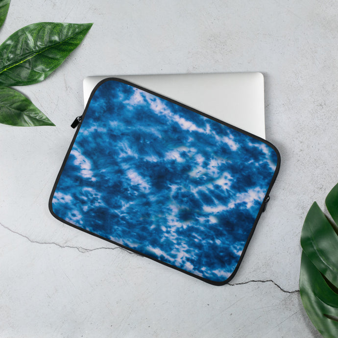 Royal Blue Tie Dye Laptop Sleeve