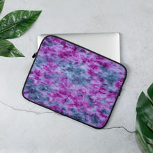 Load image into Gallery viewer, Indigo &amp; Orchid Tie Dye Laptop Sleeve