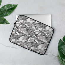 Load image into Gallery viewer, Grey Camouflage Laptop Sleeve