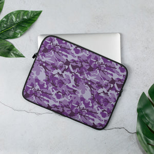 Purple Camouflage Laptop Sleeve