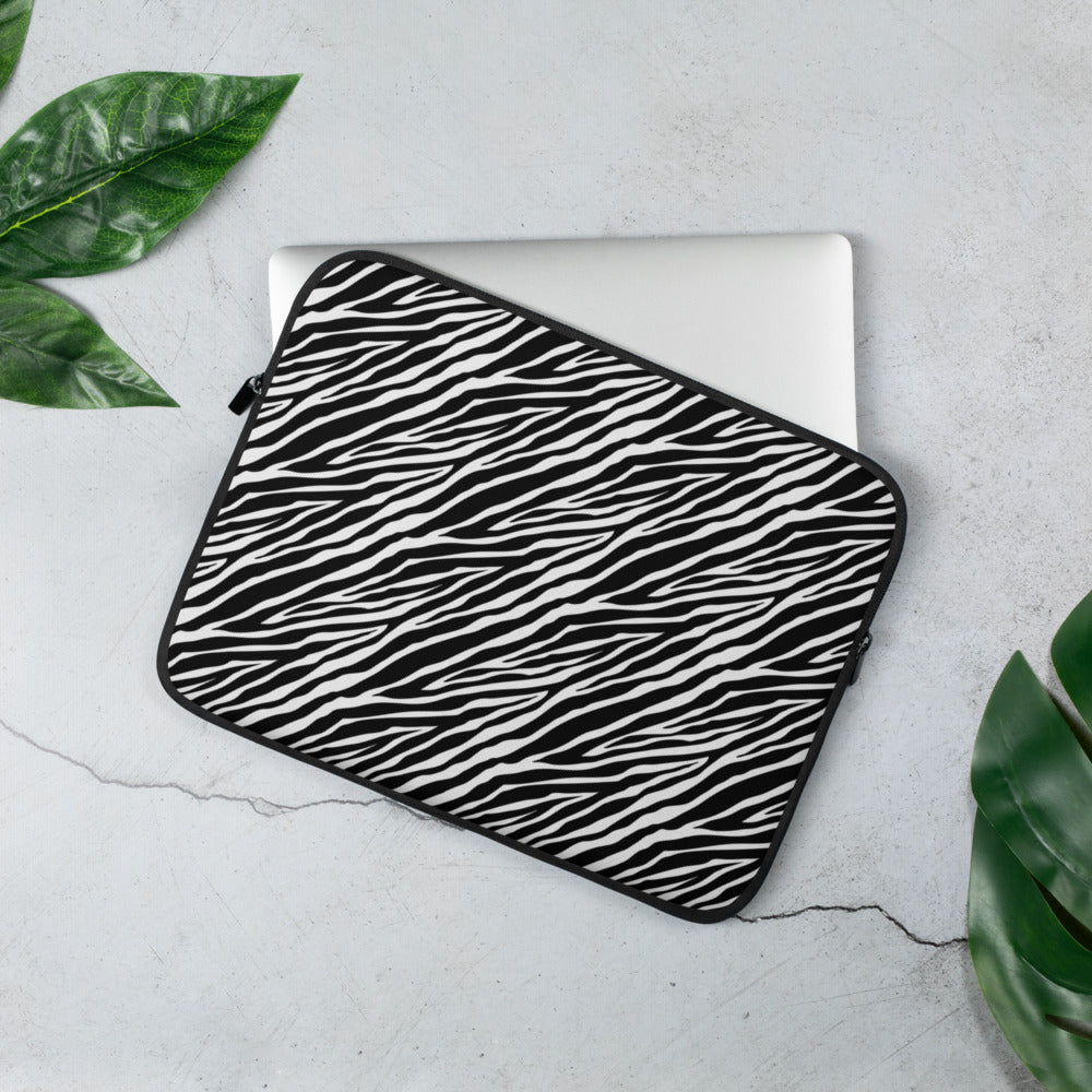 Zebra Print Laptop Sleeve