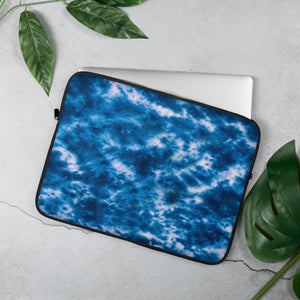 Royal Blue Tie Dye Laptop Sleeve