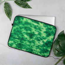 Load image into Gallery viewer, Emerald Tie Dye Laptop Sleeve