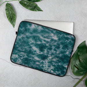 Deep Ocean Tie Dye Laptop Sleeve