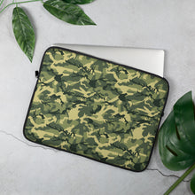 Load image into Gallery viewer, Green Camouflage Laptop Sleeve