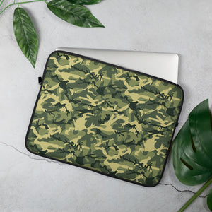 Green Camouflage Laptop Sleeve