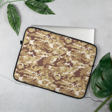 Load image into Gallery viewer, Brown Camouflage Laptop Sleeve