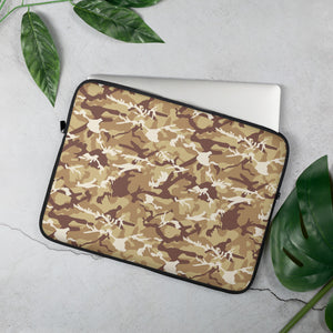 Brown Camouflage Laptop Sleeve