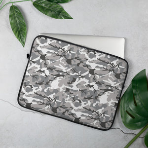 Grey Camouflage Laptop Sleeve