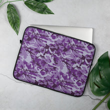 Load image into Gallery viewer, Purple Camouflage Laptop Sleeve