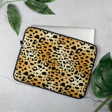 Load image into Gallery viewer, Cheetah Print Laptop Sleeve