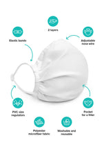 Load image into Gallery viewer, Tiffany &amp; Silver Print Face Mask