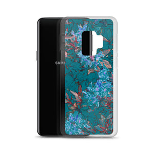 Turquoise Floral Samsung Case