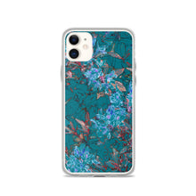 Load image into Gallery viewer, Turquoise Floral iPhone Case