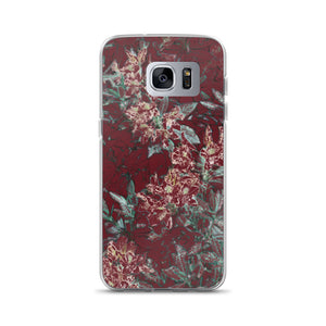 Crimson Floral Samsung Case