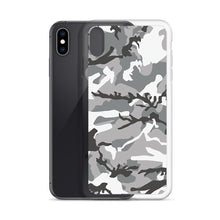 Load image into Gallery viewer, Grey Camouflage iPhone Case