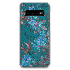 Turquoise Floral Samsung Case