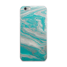 Load image into Gallery viewer, Tiffany &amp; Silver Marble iPhone Case