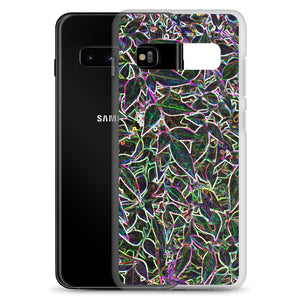 Neon Leaves Samsung Case
