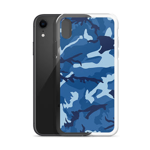 Blue Camouflage iPhone Case