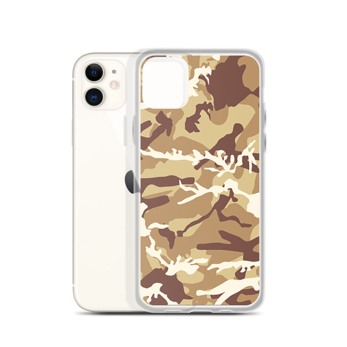 Brown Camouflage iPhone Case