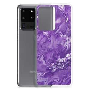 Purple Marble Samsung Case