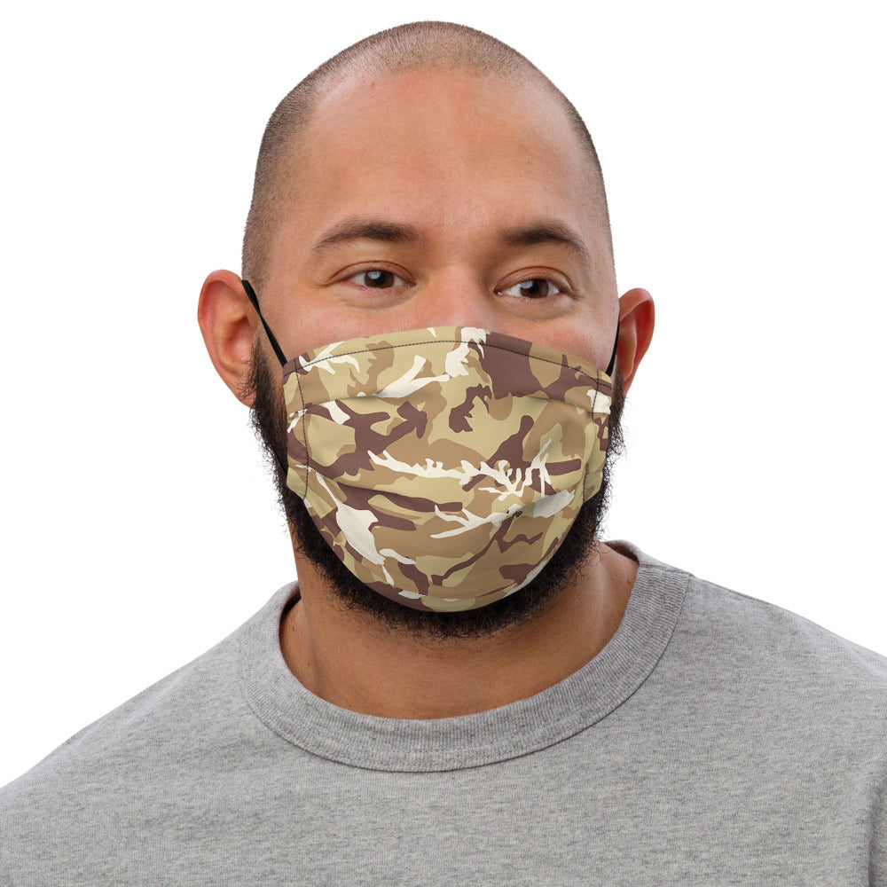 Brown Camouflage Face Mask