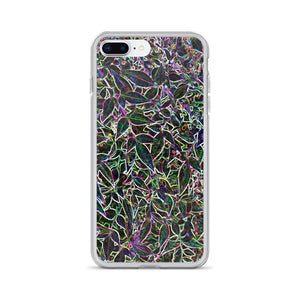 Neon Leaves iPhone Case