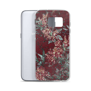 Crimson Floral Samsung Case